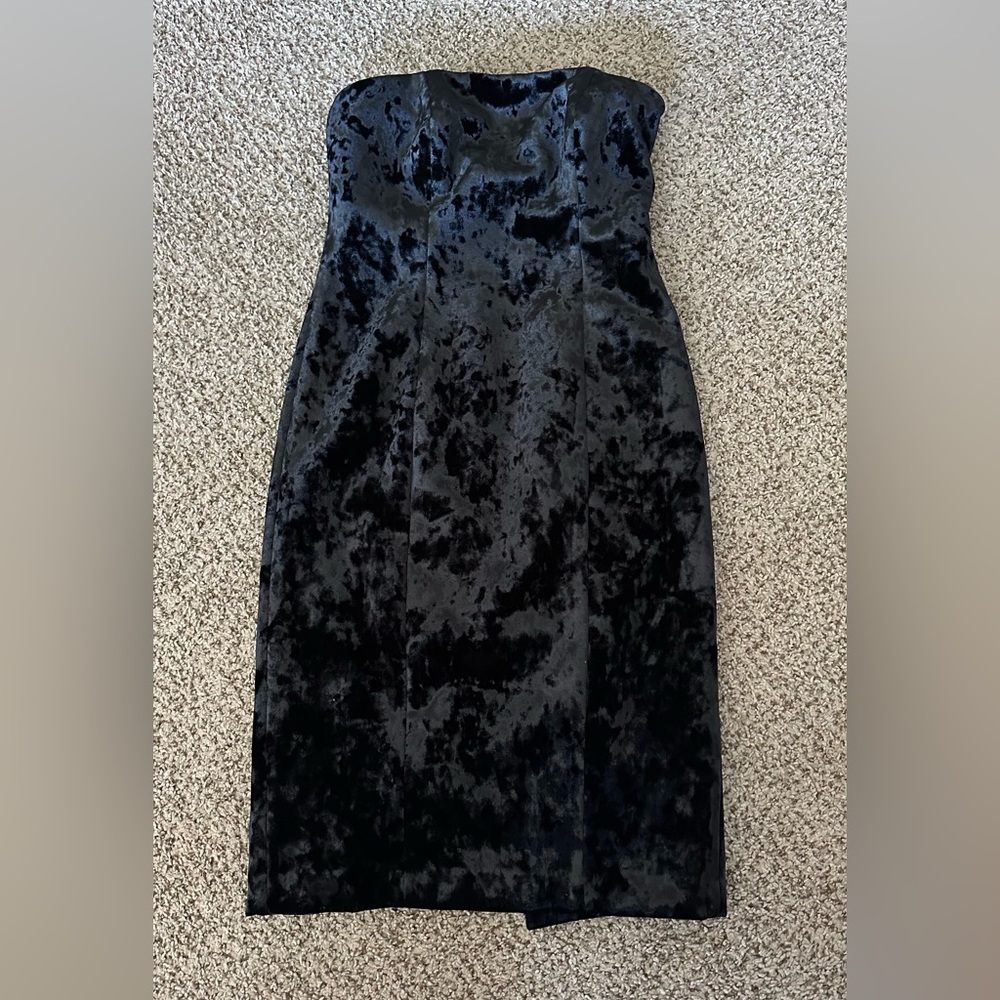 Tracy Reese Black Velvet Dress